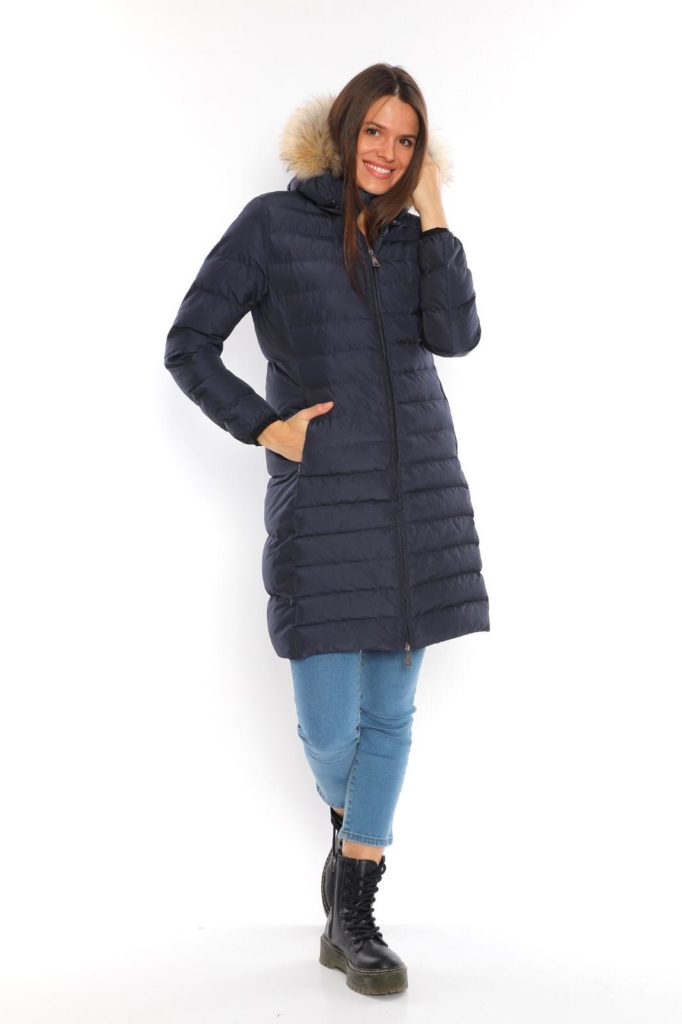moncler mont uzun mat lacivert renk