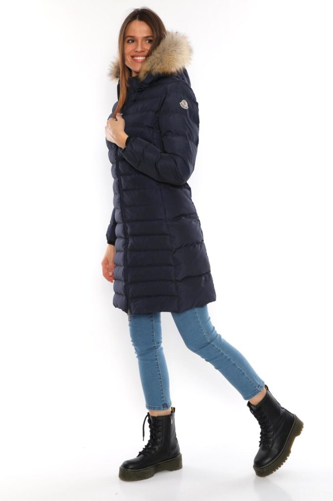 moncler mont uzun mat lacivert renk