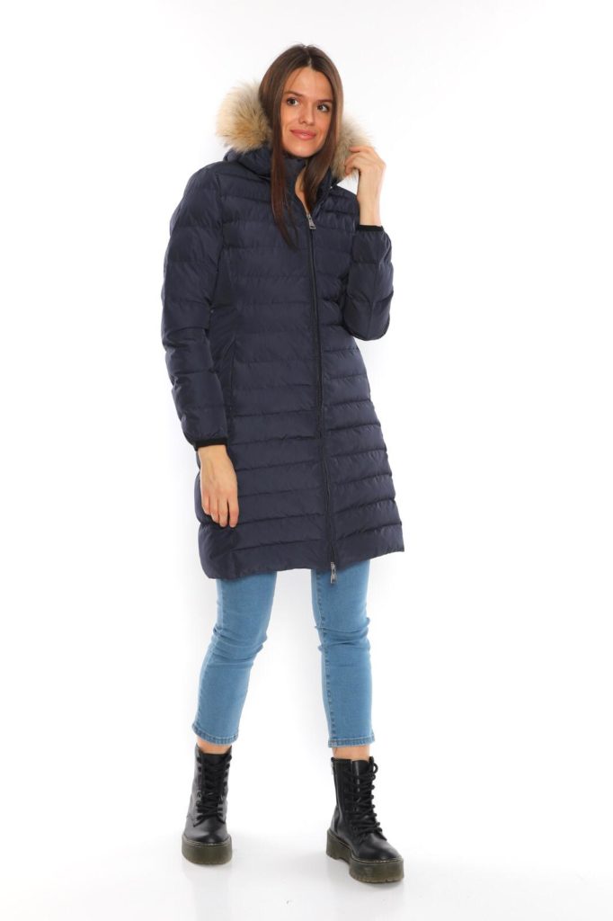 moncler mont uzun mat lacivert renk