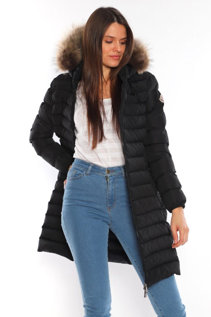 moncler mont uzun mat siyah renk