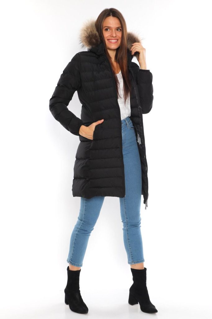 moncler mont uzun mat siyah renk