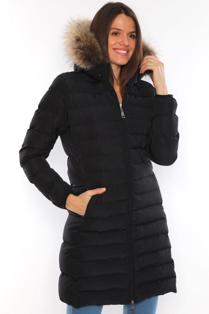 moncler mont uzun mat siyah renk