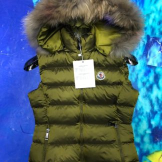 moncler yelek mat haki kapusonlu