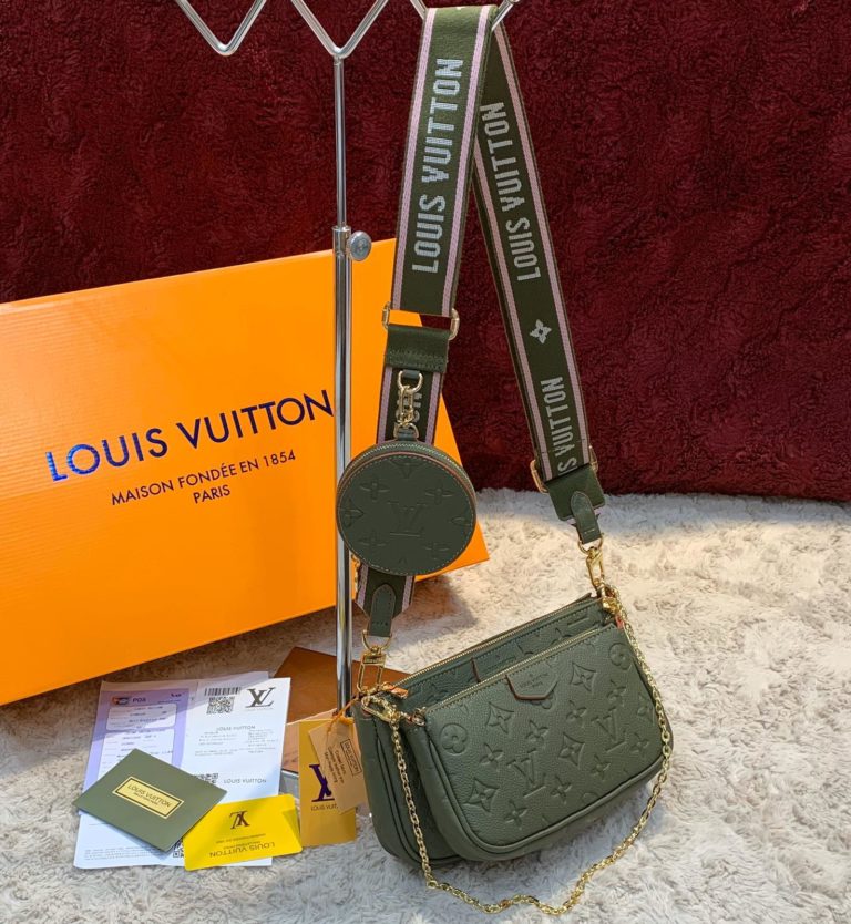 louis vuitton canta multi pochette  yesil aski