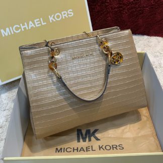 michael kors canta gold crocodile