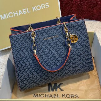 michael kors canta lacivert logo baski