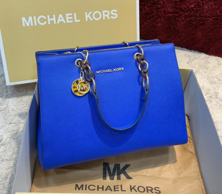 michael kors canta saks mavi