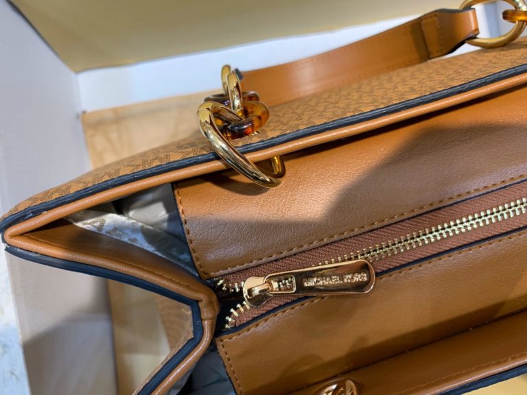 michael kors canta taba logo baski