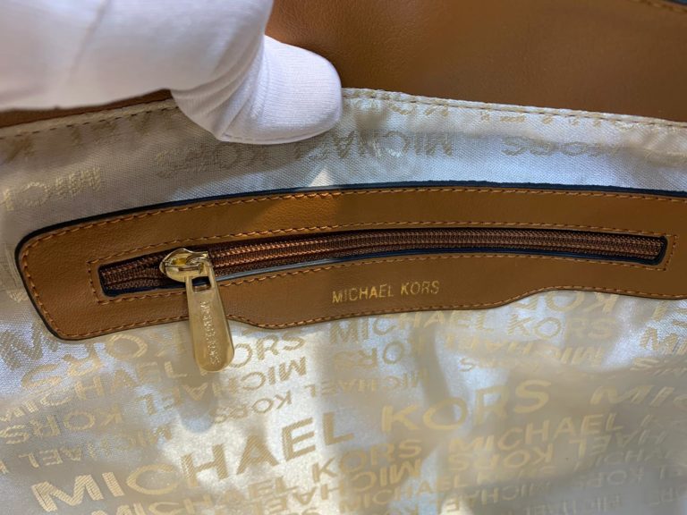 michael kors canta taba logo baski