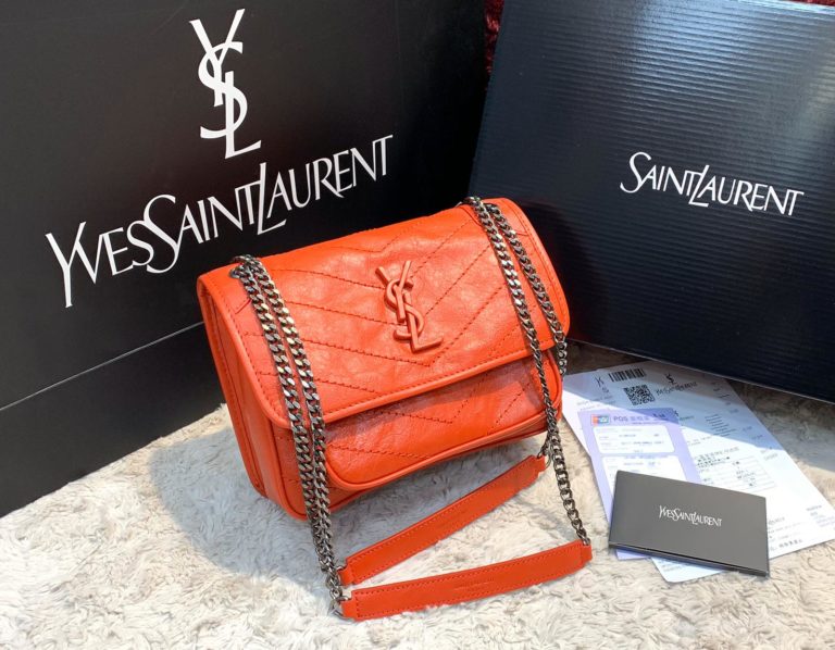 ysl saint laurent canta kirmizi niki baby