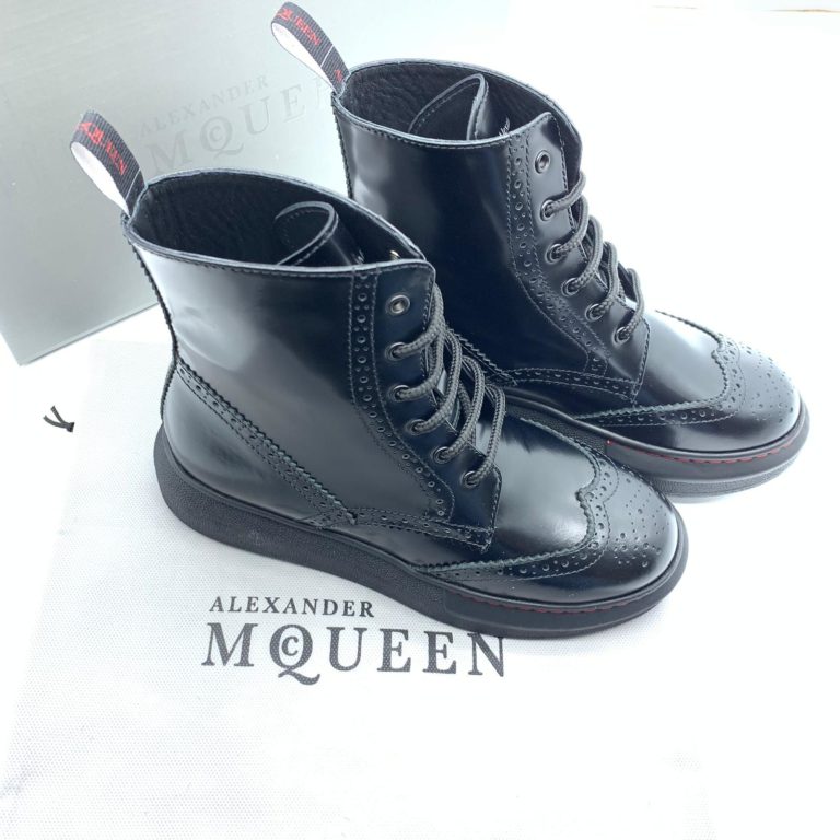 alexander mcqueen ayakkabi bot siyah