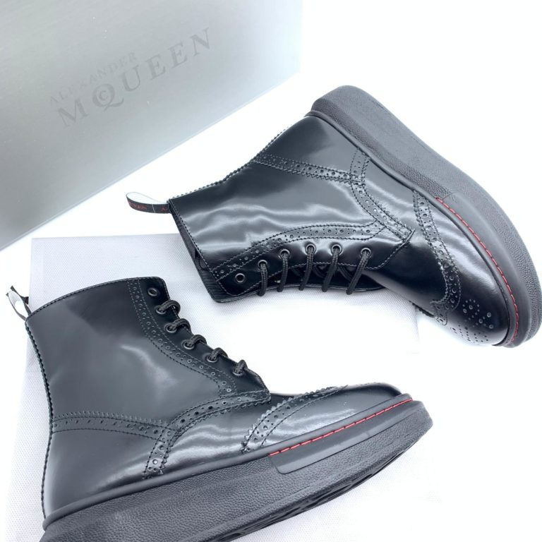 alexander mcqueen ayakkabi bot siyah