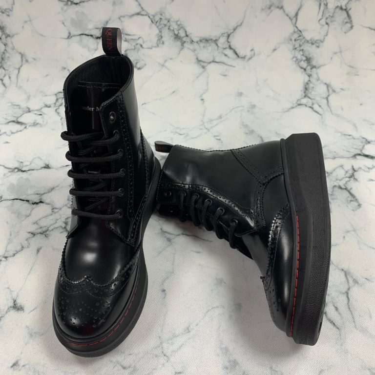 alexander mcqueen ayakkabi bot siyah