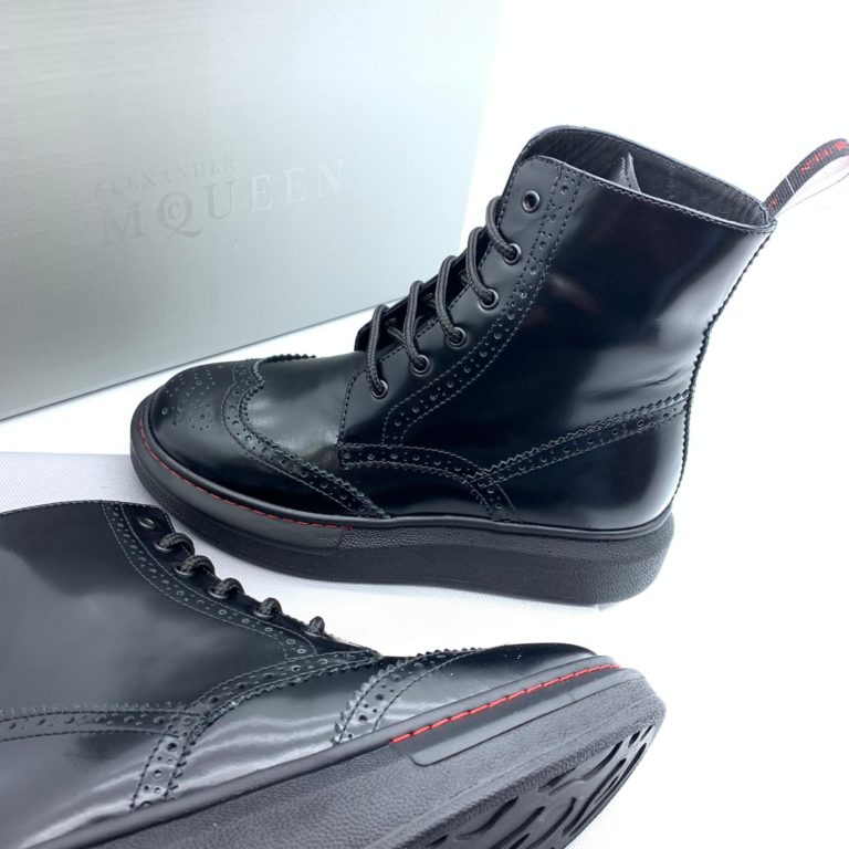 alexander mcqueen ayakkabi bot siyah