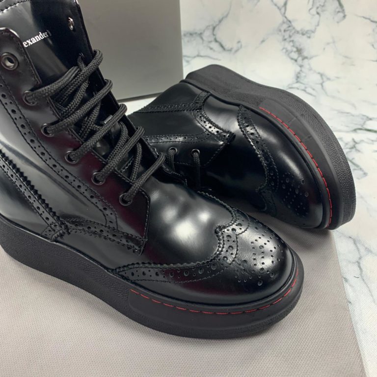 alexander mcqueen ayakkabi bot siyah