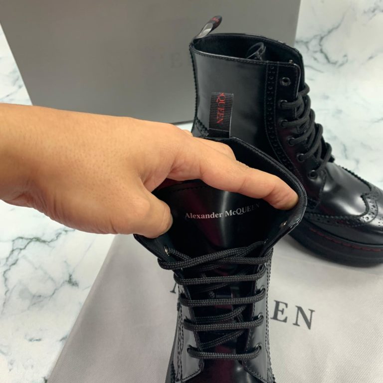 alexander mcqueen ayakkabi bot siyah