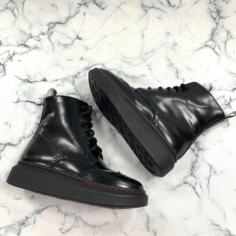 alexander mcqueen ayakkabi bot siyah