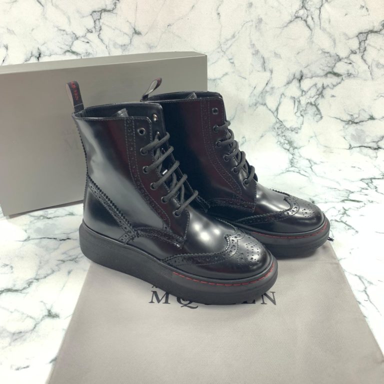 alexander mcqueen ayakkabi bot siyah