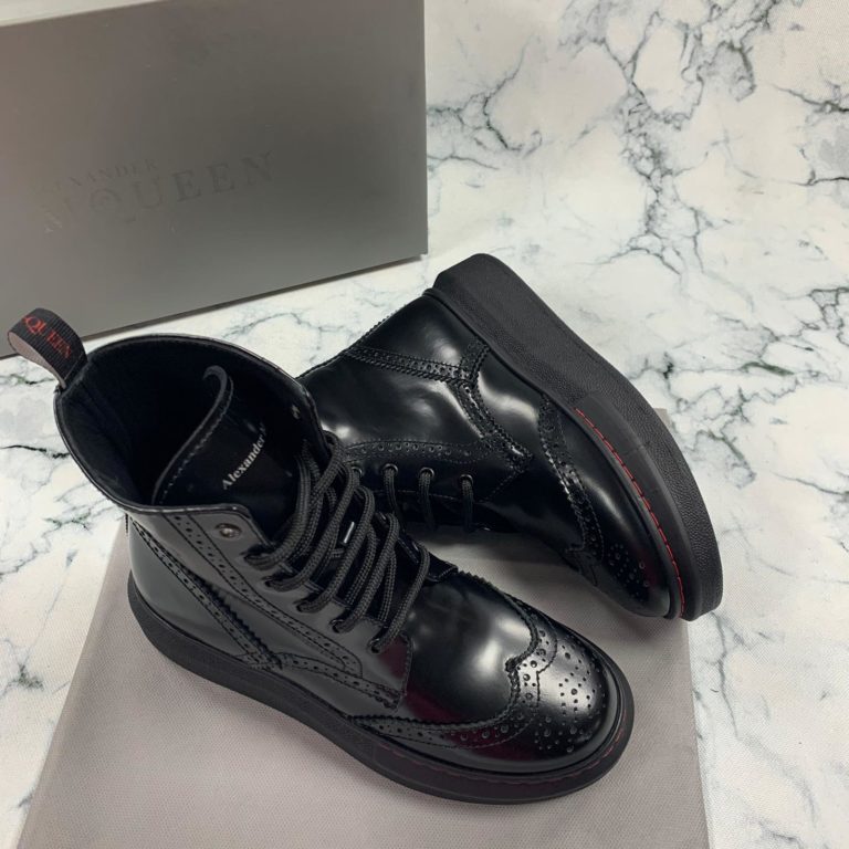 alexander mcqueen ayakkabi bot siyah