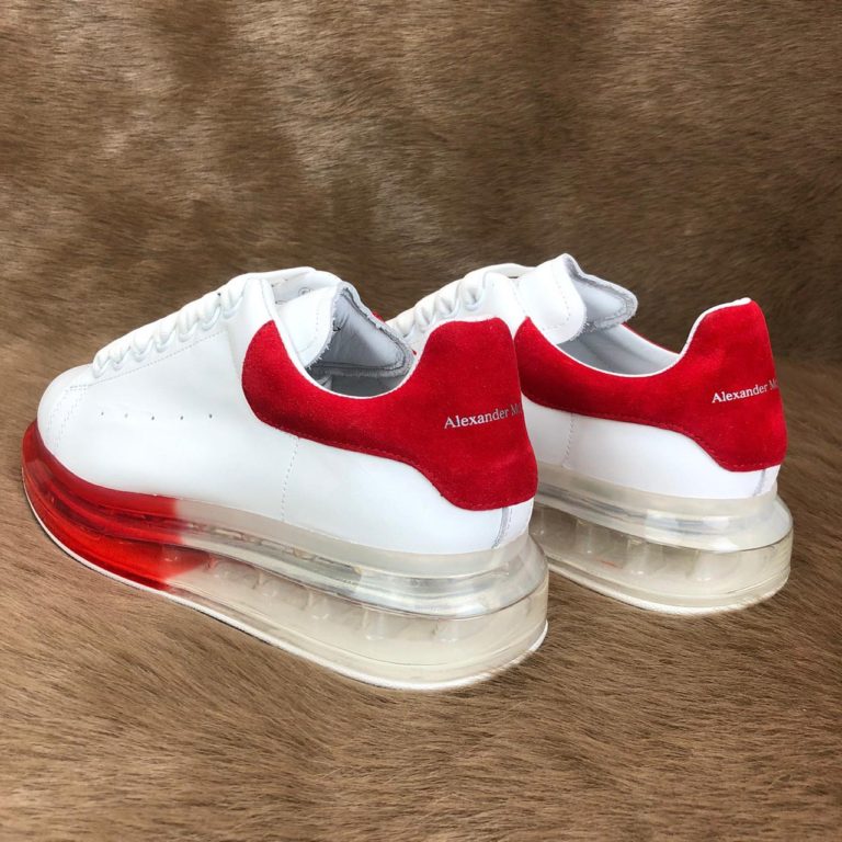 alexander mcqueen ayakkabi clear sole kirmizi