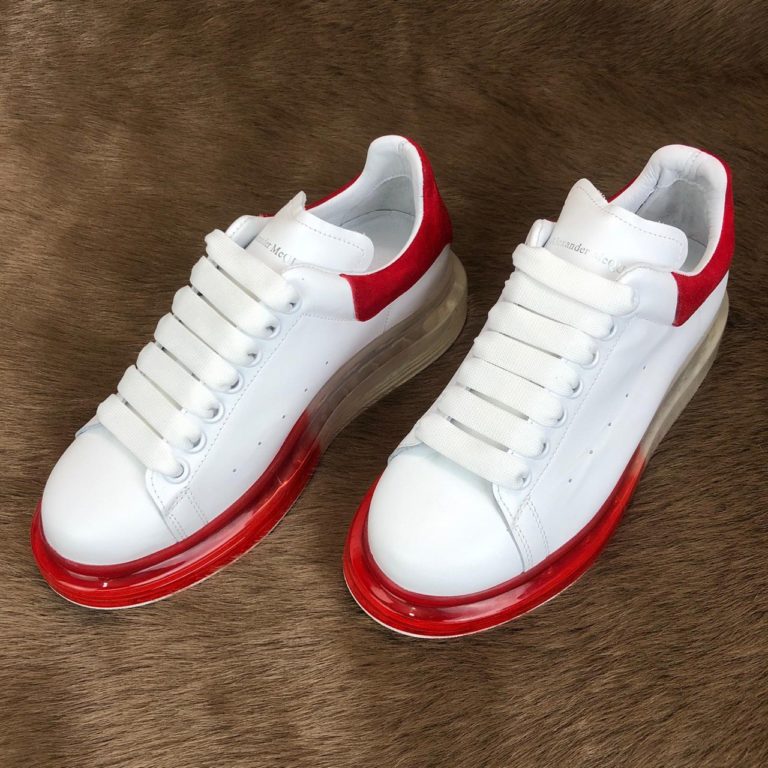 alexander mcqueen ayakkabi clear sole kirmizi