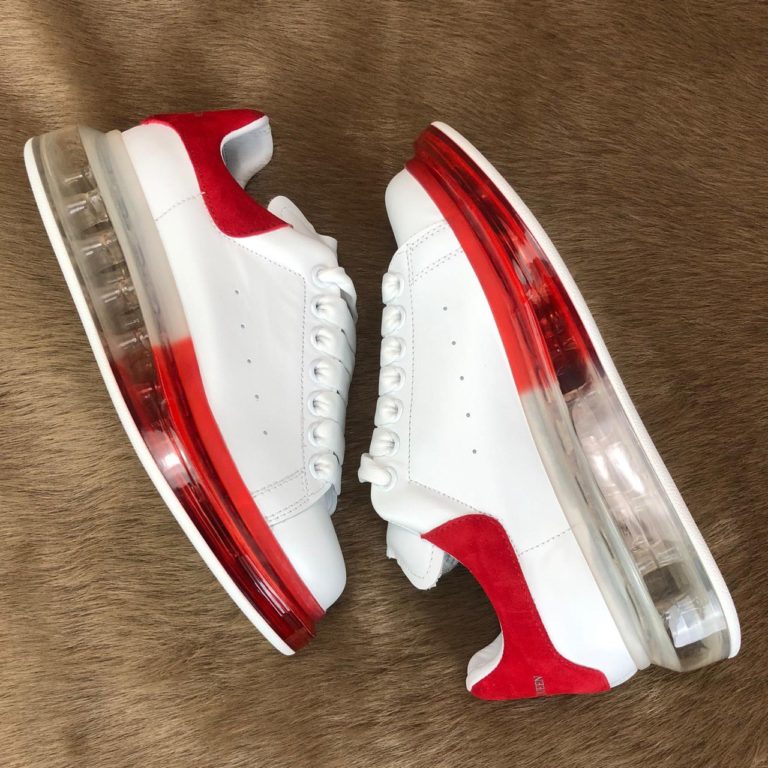 alexander mcqueen ayakkabi clear sole kirmizi