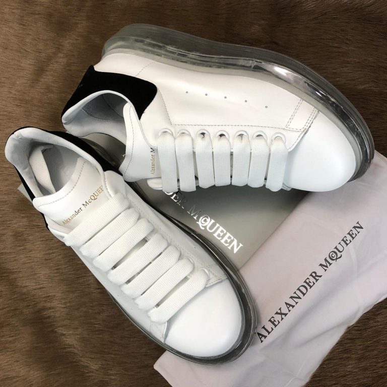 alexander mcqueen ayakkabi clear sole siyah beyaz