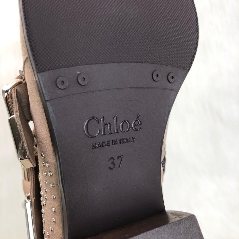 chloe ayakkabi susanna suet bot vizon silver