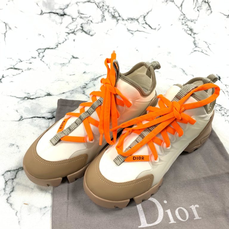 christian dior ayakkabi d connect sneaker turuncu