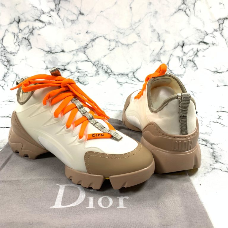christian dior ayakkabi d connect sneaker turuncu