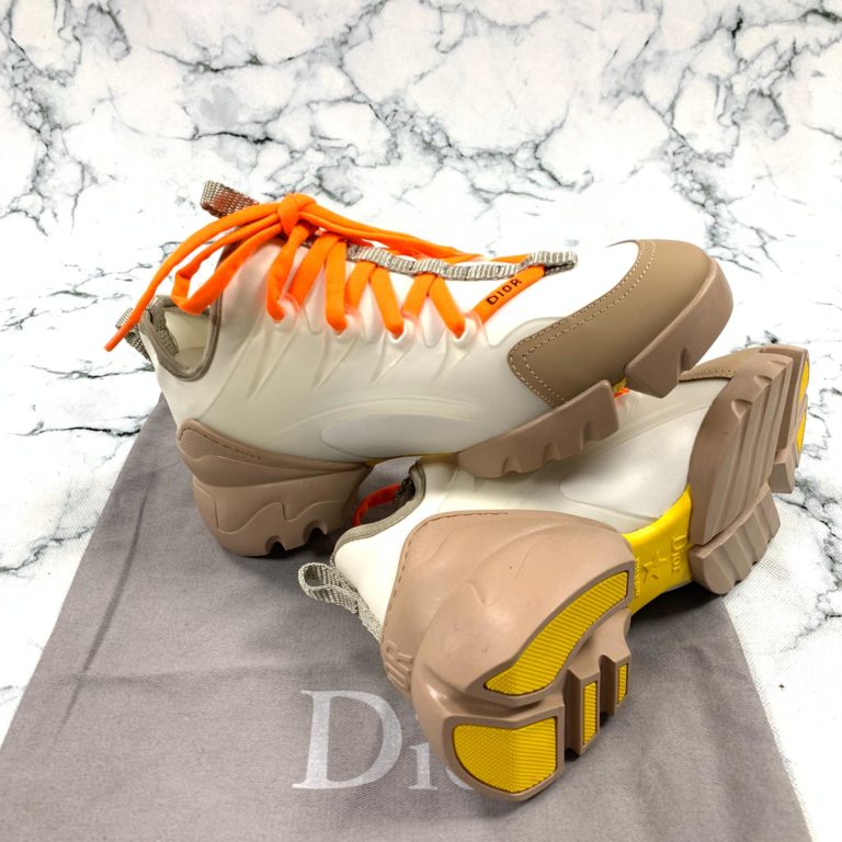 christian dior ayakkabi d connect sneaker turuncu