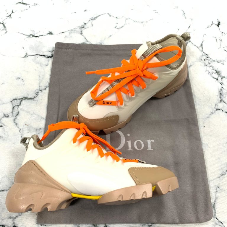 christian dior ayakkabi d connect sneaker turuncu