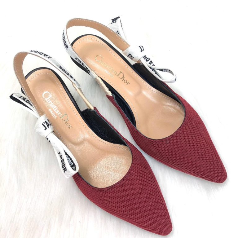 christian dior ayakkabi jadior bordo chic slingback topuklu