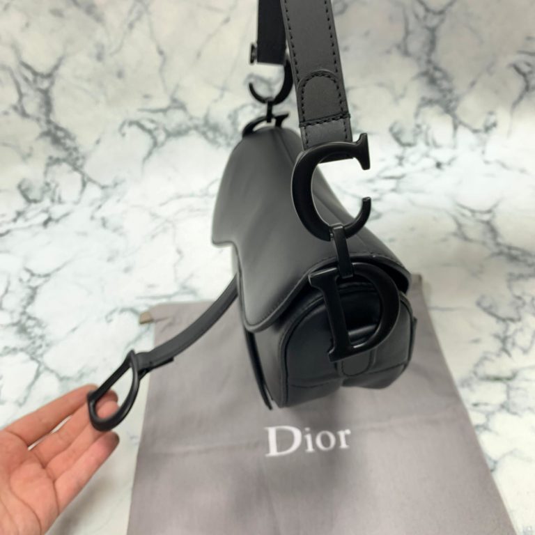 christian dior canta saddle ultra matte siyah 26x20