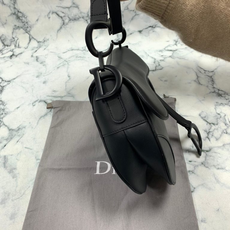 christian dior canta saddle ultra matte siyah 26x20