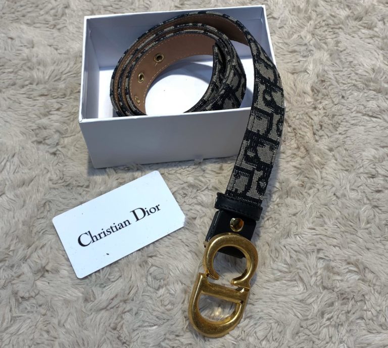 christian dior kemer klasik logo baski 3cm