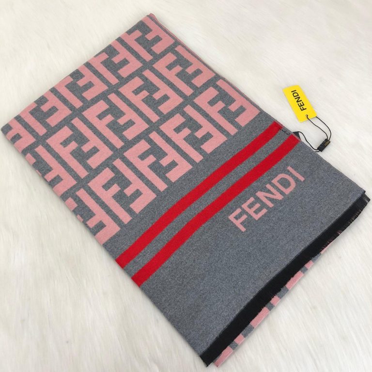 fendi atki kasmir ithal gri 200x70