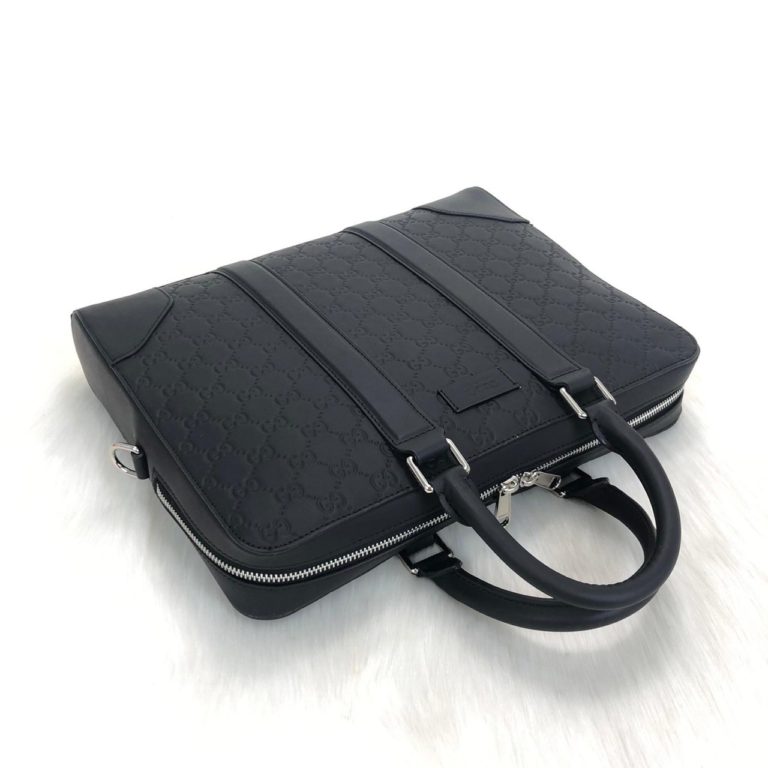gucci canta supreme briefcase siyah laptop