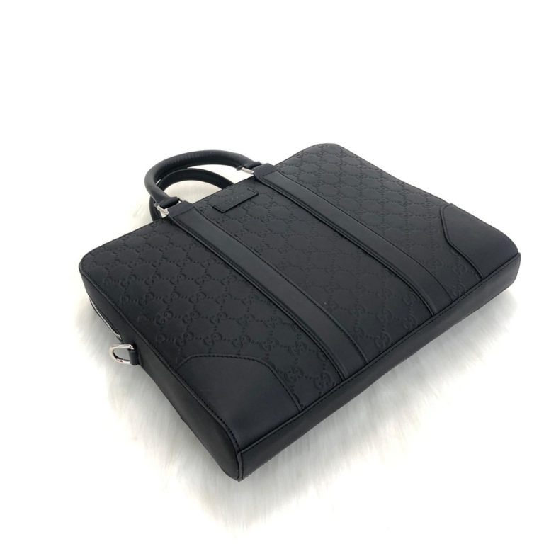 gucci canta supreme briefcase siyah laptop