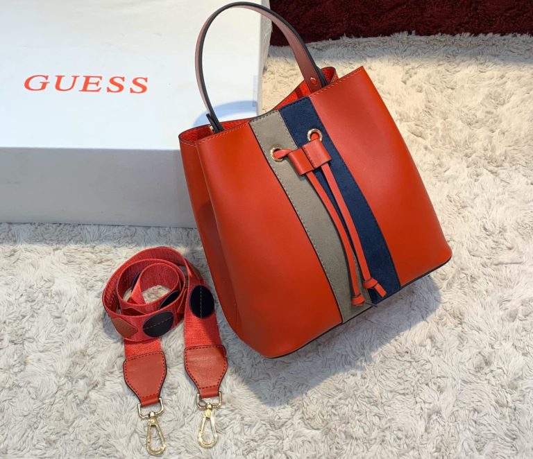 guess canta kova kirmizi suni deri