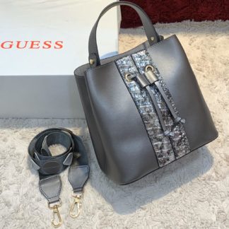 guess canta kova silver yilan serit suni deri