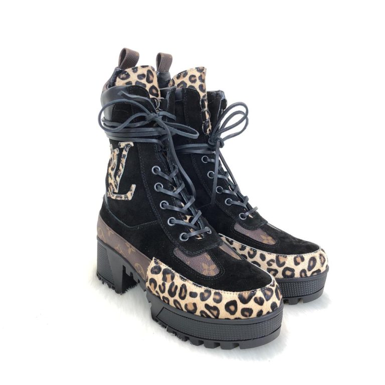louis vuitton ayakkabi Laureate leopar