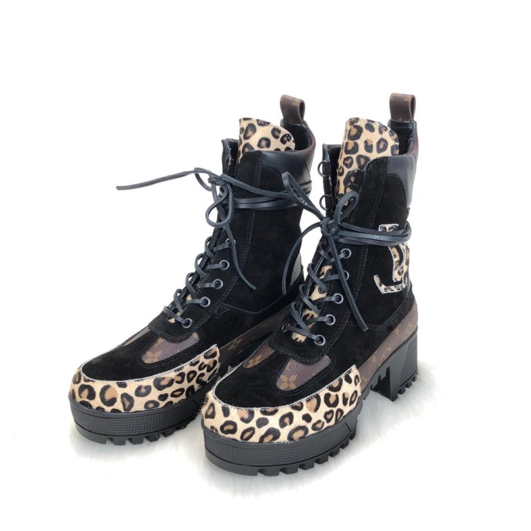 louis vuitton ayakkabi Laureate leopar