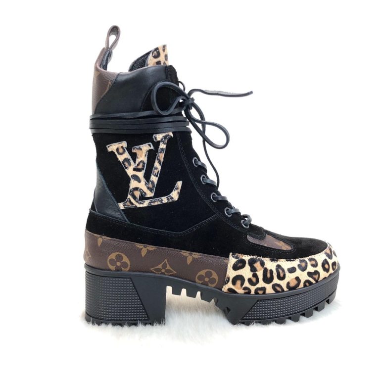louis vuitton ayakkabi Laureate leopar
