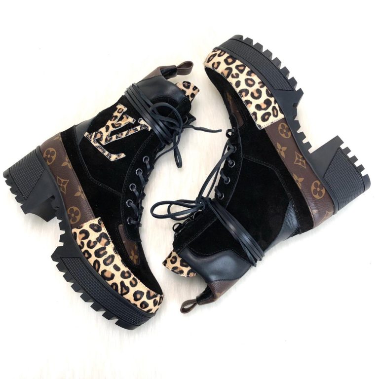 louis vuitton ayakkabi Laureate leopar