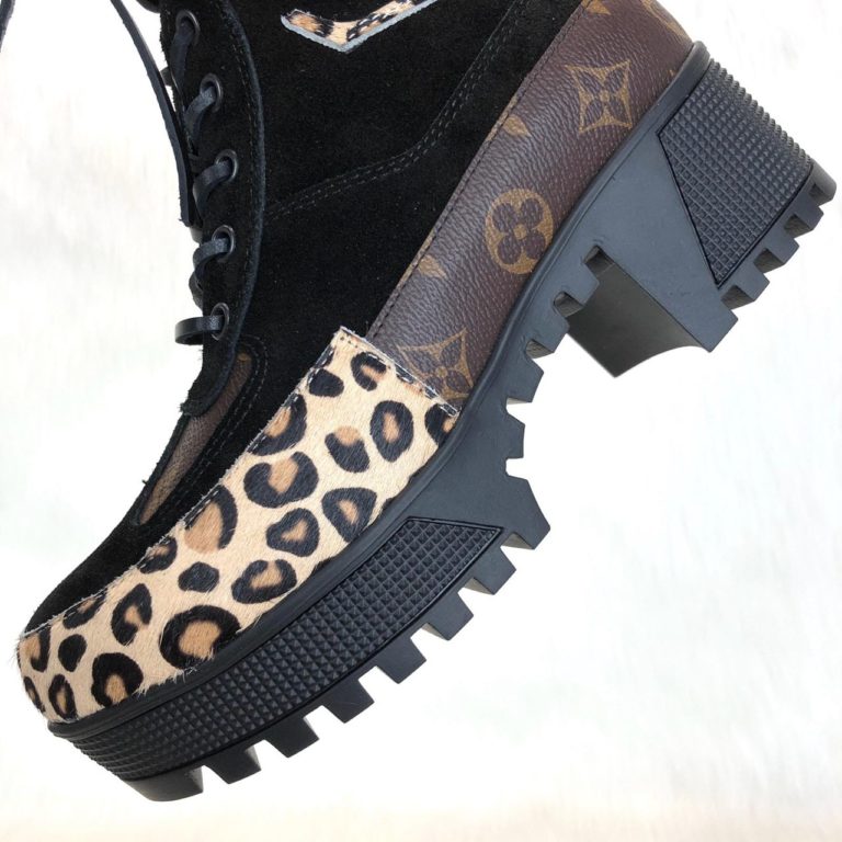 louis vuitton ayakkabi Laureate leopar