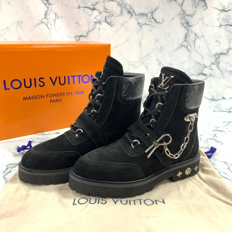 louis vuitton ayakkabi creeper ankle bot suet