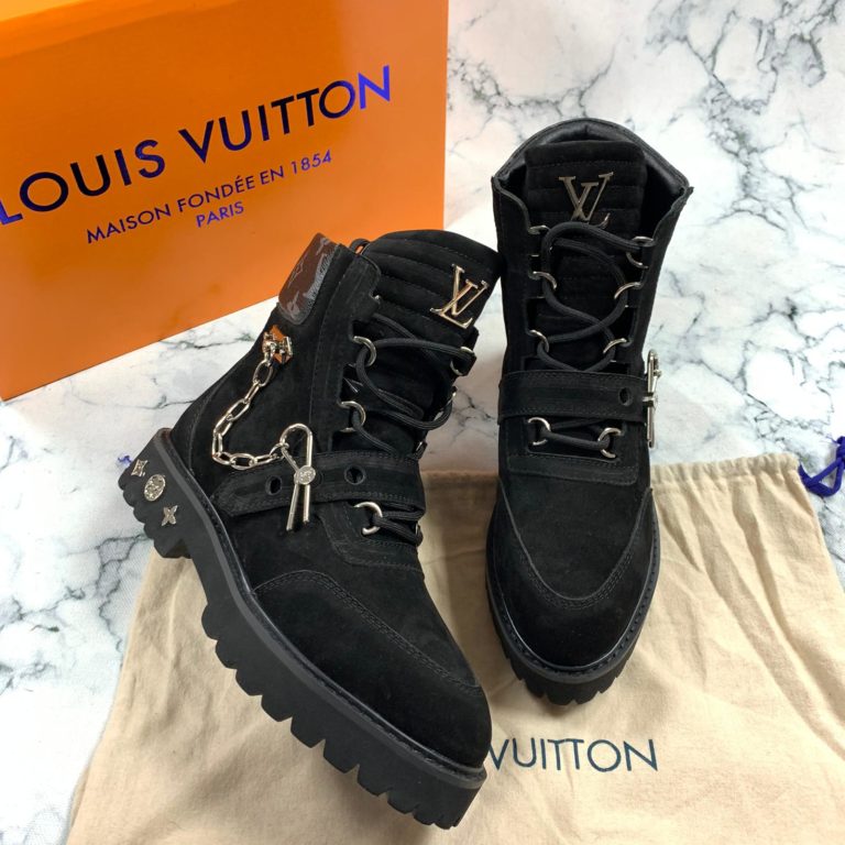 louis vuitton ayakkabi creeper ankle bot suet