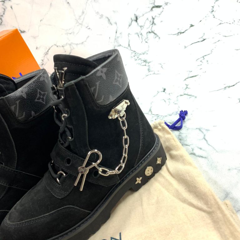 louis vuitton ayakkabi creeper ankle bot suet