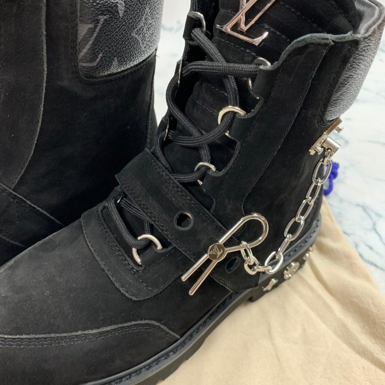 louis vuitton ayakkabi creeper ankle bot suet